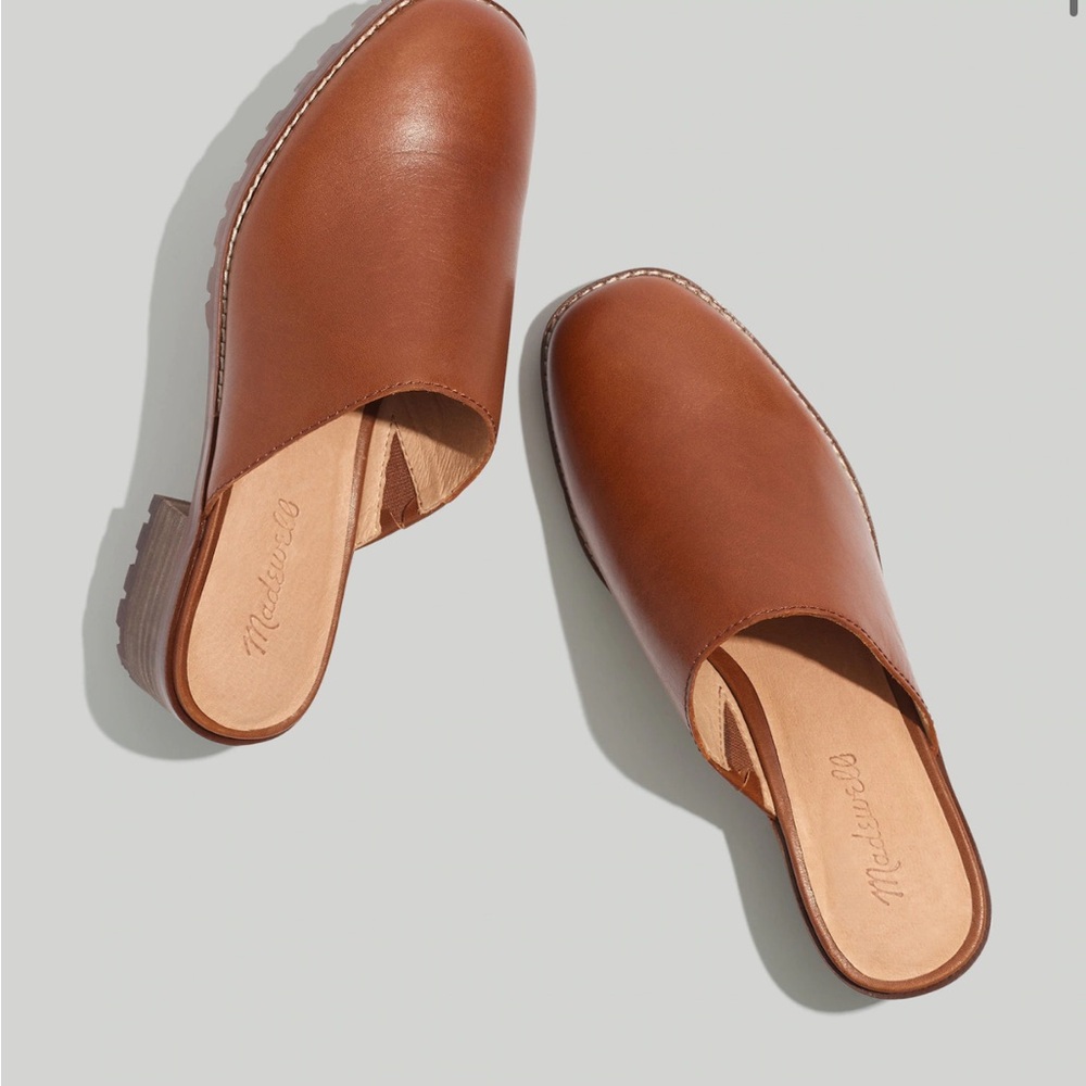 Madewell Brown Leather Mules